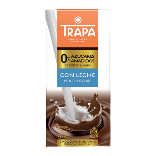 Czekolada mleczna bez dodatku cukru 80g