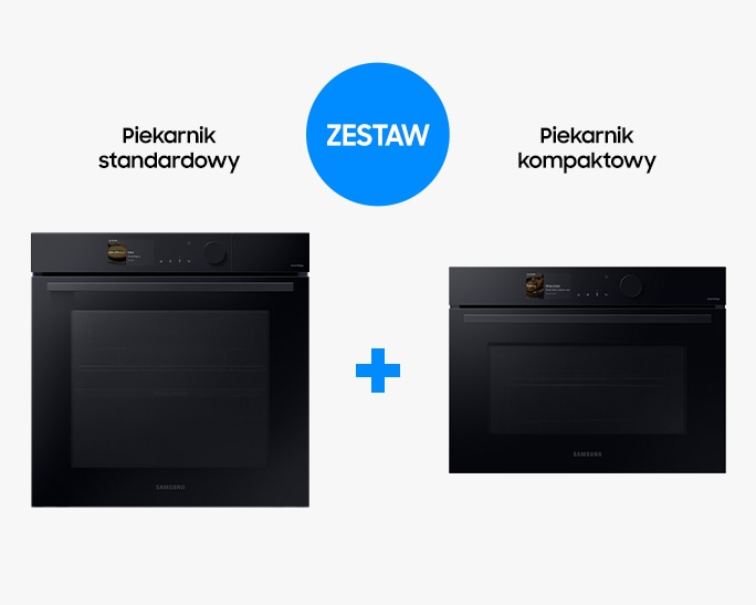 Samsung Zestaw do zabudowy piekarnik parowy NV7B6685BAK + piekarnik kompaktowy z mikrofalami NQ5B6753CAK