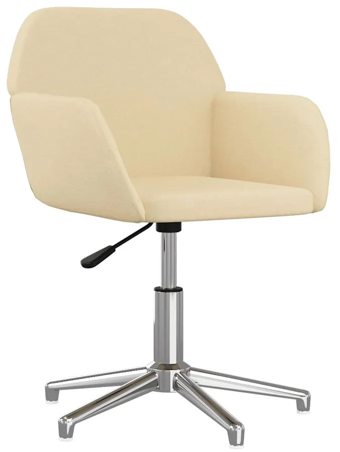Elior Kremowe obrotowe krzesło do biura - Rush