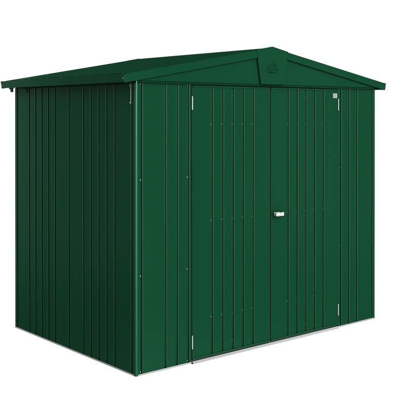 Domek narzędziowy metalowy Europa 3 podwójne drzwi 244x156x203 cm zielony Biohort