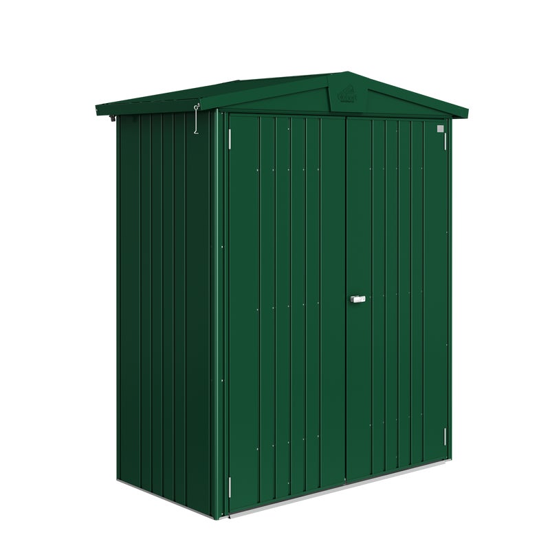 Domek narzędziowy metalowy Europa 1 podwójne drzwi 172x84x196.5 cm zielony Biohort