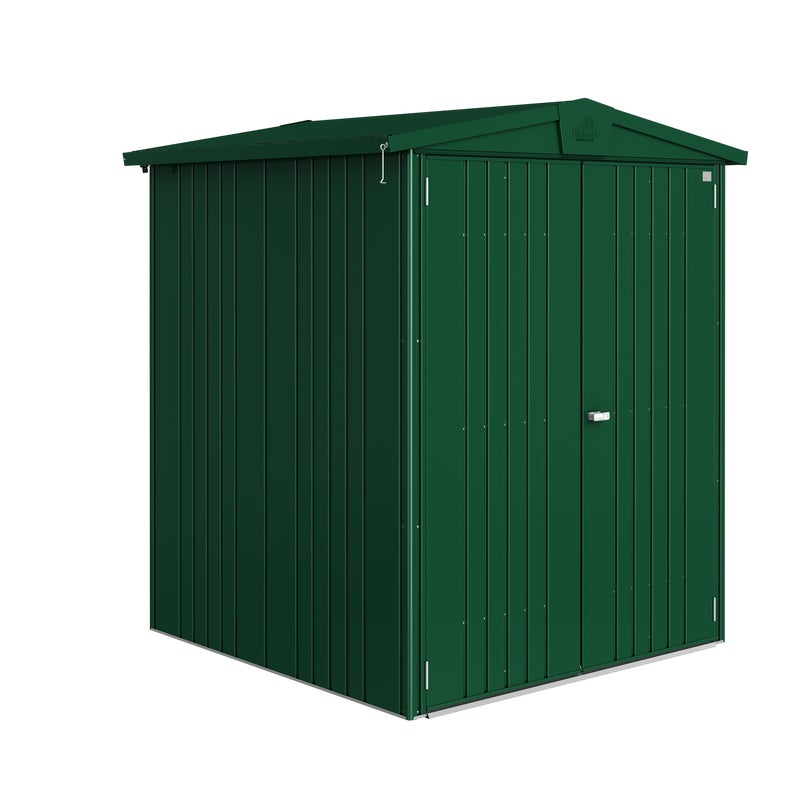 Domek narzędziowy metalowy Europa 2 podwójne drzwi 172x156x196 cm zielony Biohort