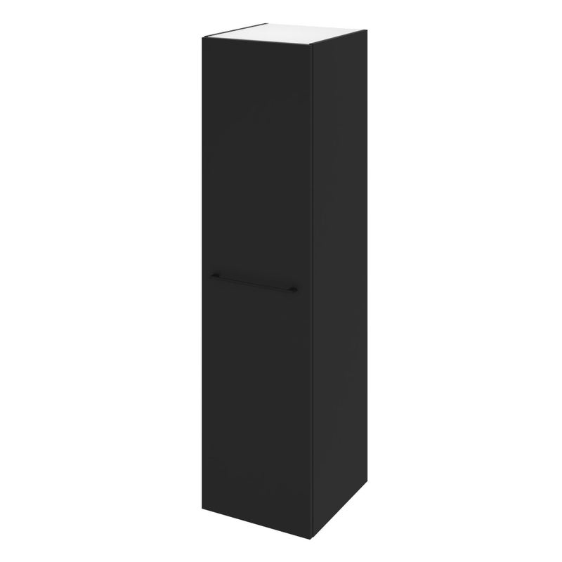 Słupek łazienkowy wiszący + drzwiczki zestaw 45x47.8x173 cm Remix biało-czarny Sensea