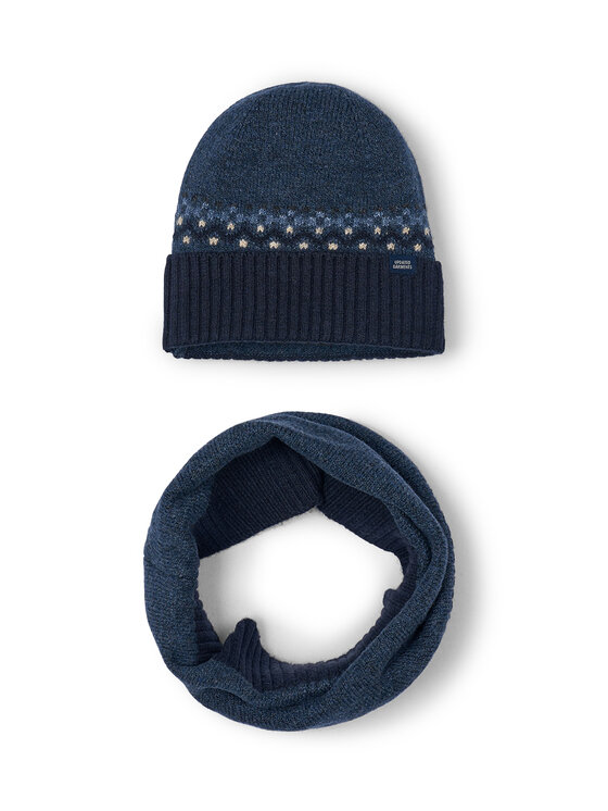 Mayoral Komplet czapka i komin 10069 Granatowy