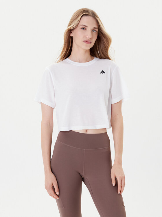 adidas Koszulka techniczna Train Essentials JC9556 Biały Loose Fit