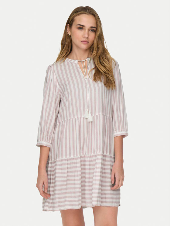 ONLY Sukienka letnia Kaya 15220521 Różowy Regular Fit