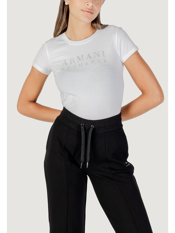 Armani Exchange T-Shirt XW001349 AF17173 Biały Casual Fit