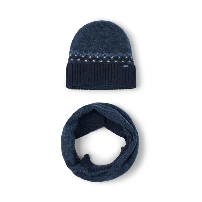 Komplet czapka i komin Mayoral 10069 Granatowy