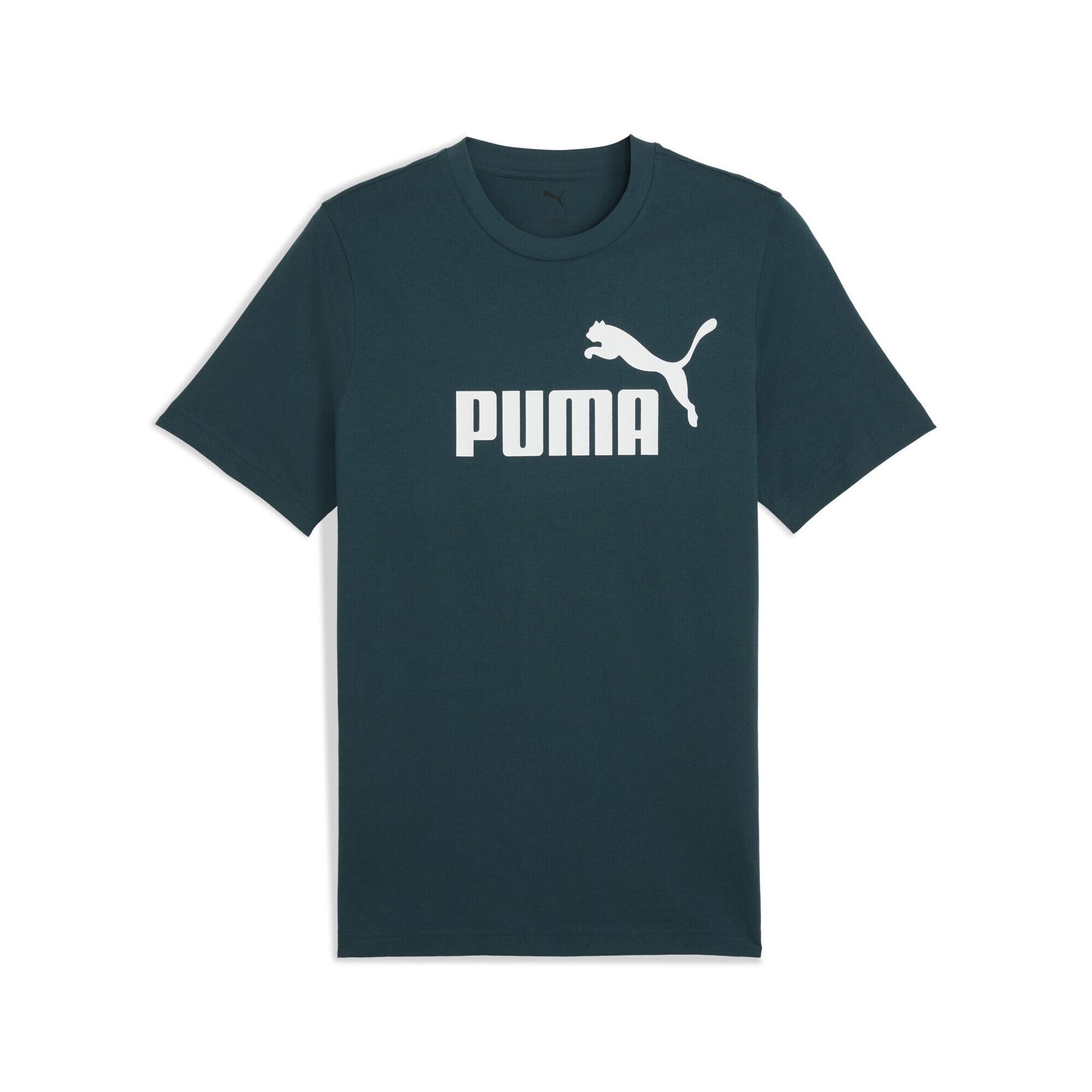 Męska koszulka ESS z logo No. 1 PUMA Green Terrain