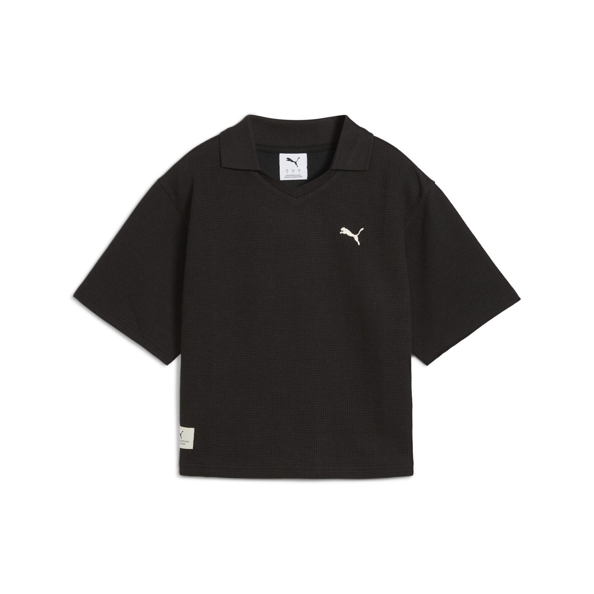 Damska koszulka polo PUMA Class o luźnym kroju PUMA Black