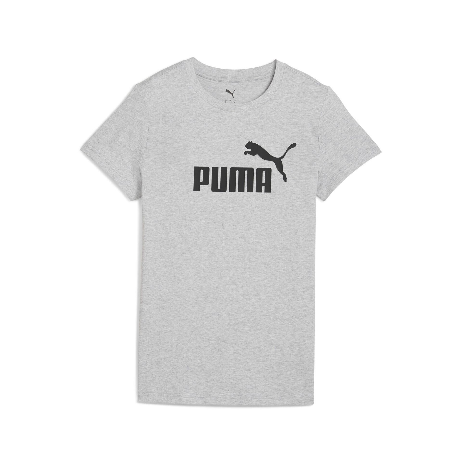 Damska koszulka ESS No. 1 Logo PUMA Light Gray Heather