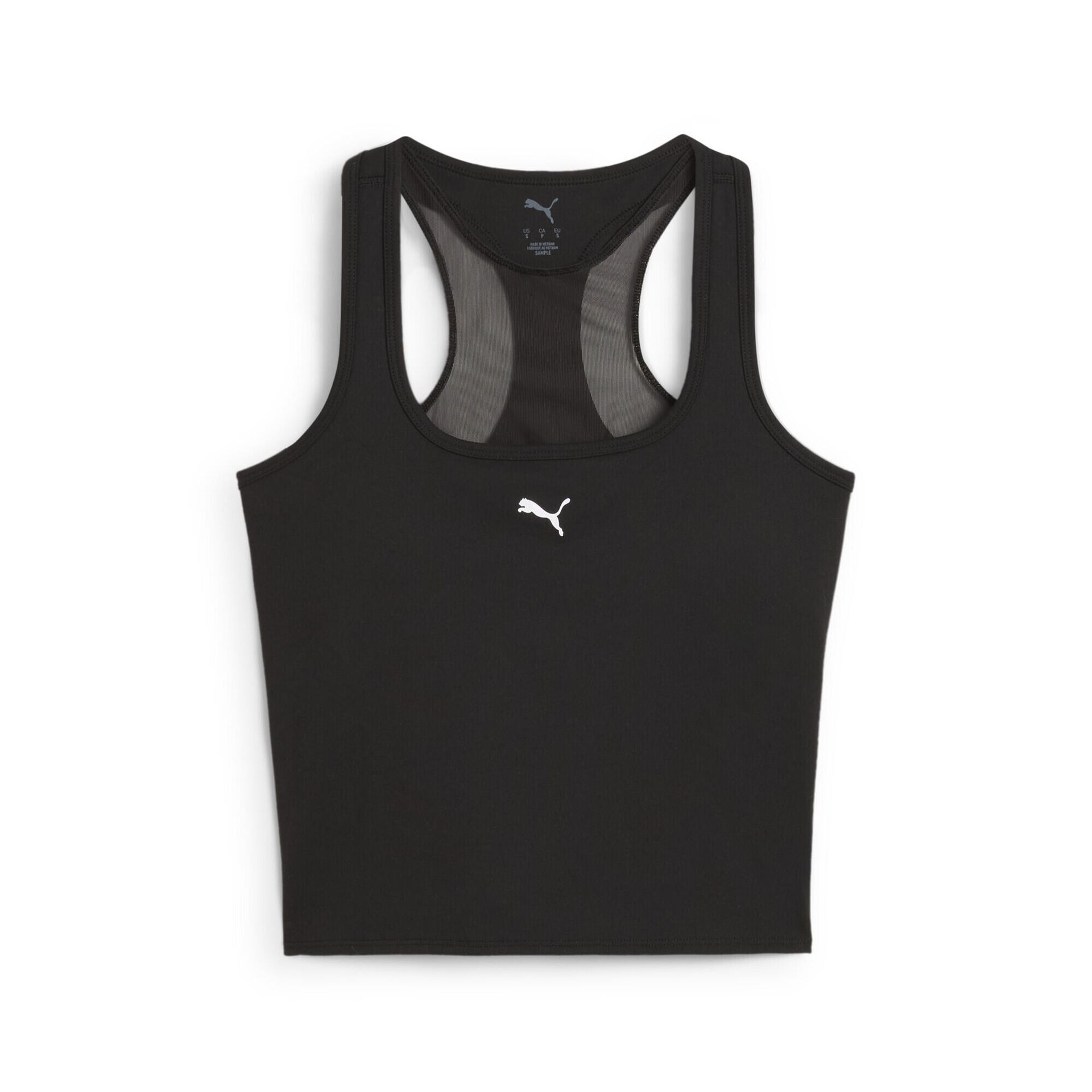Damska koszulka bez rękawów 2 w 1 z siateczki CLOUDSPUN PUMA Black