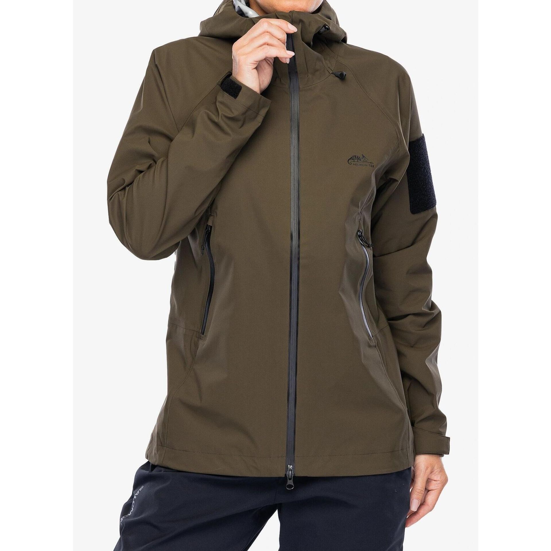 Kurtka damska Helikon-Tex Hardshell SQUALL - TorrentStretch - Taiga Green