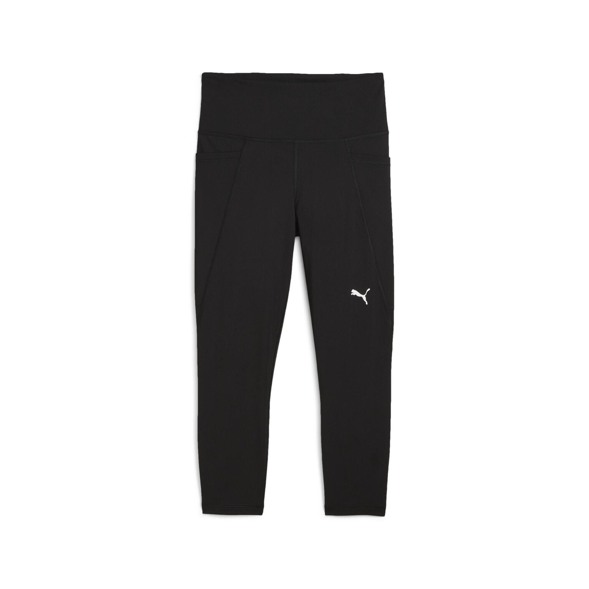 Damskie legginsy treningowe typu capri z wysokim stanem ESSENTIALS PUMA Black