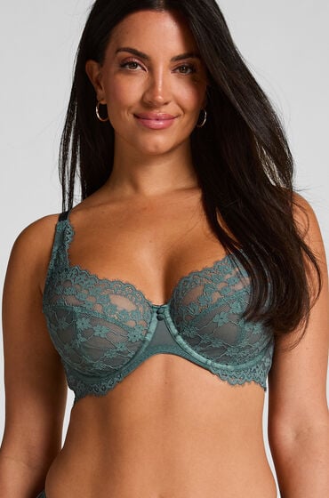 Hunkemöller Biustonosz nieusztywniany z fiszbinami Daisy Niebieski