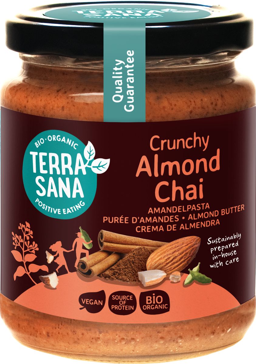 Terrasana Krem migdałowy chai crunchy 250 g Bio - żywność