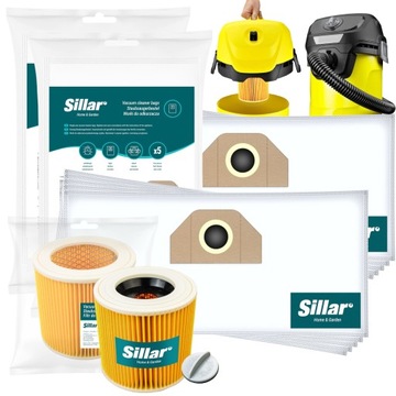 10x Worki Filtr Do Odkurzacza Karcher WD3.200 WD2 MV3 Kwd V12 V-15 V-17