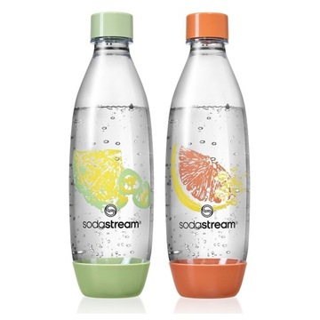 Butelki SodaStream Fuse Crafted Cytrusy 2 szt. x 1L do Saturatora Zestaw