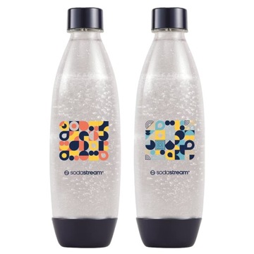 Butelki SodaStream Fuse Bubble Mosaic 2 szt. x 1L Zestaw do Saturatora