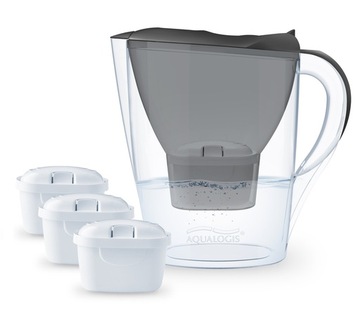 Dzbanek Filtrujący Aqualogis 3 Wkłady Wymienne