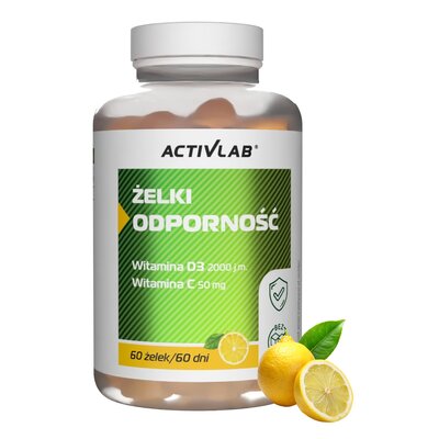 Kompleks witamin ACTIVLAB Żelki Odporność Cytrynowy (60 żelek)