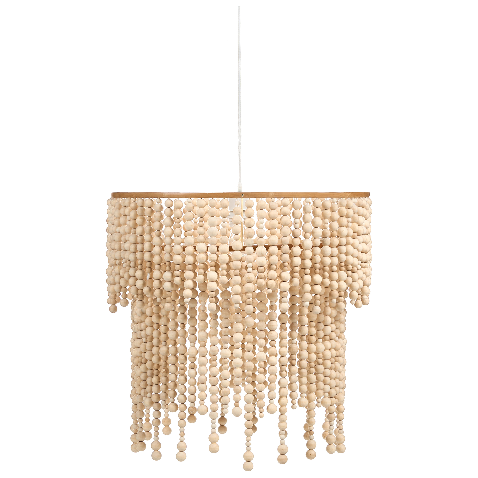 Żyrandol KIRINDI Drewno Jasnobrązowy