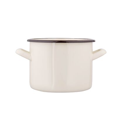 Garnek prosty 2,2 l śr. 16 cm wys. 12 cm krem
