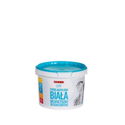 Farba akrylowa wewnętrzna biała 3 l Dorex