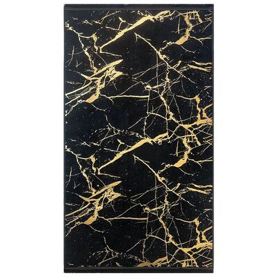 Dywan drukowany Neva petra folia 160 x 230 cm czarno-złoty