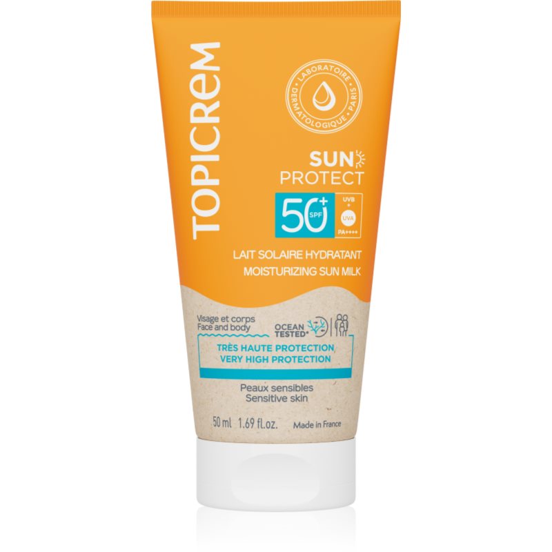 Topicrem Sun Protect Moisturizing Sun Milk nawilżające mleczko do opalania SPF 50+ 50 ml