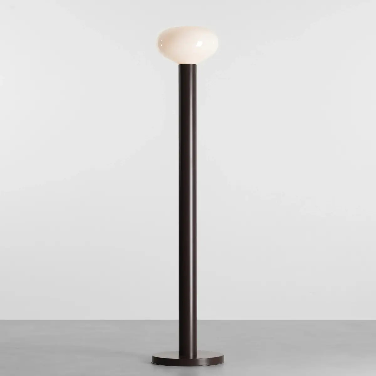 Stojąca owalna lampa Flo Floor Mokka 7000A28_M brązowa