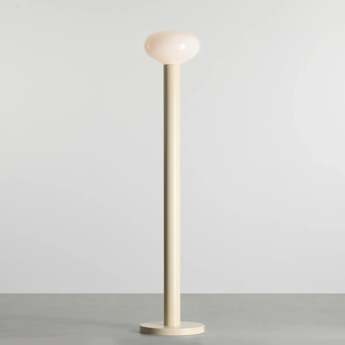 Owalna lampa stojąca Flo Floor Cream 7000A9_M kremowa