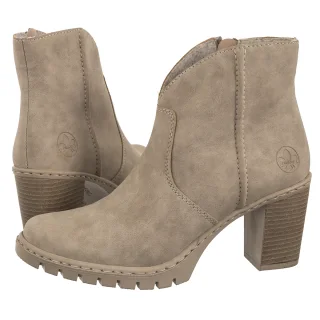 Botki Beżowe Y2553-60 Beige (RI289-a) Rieker