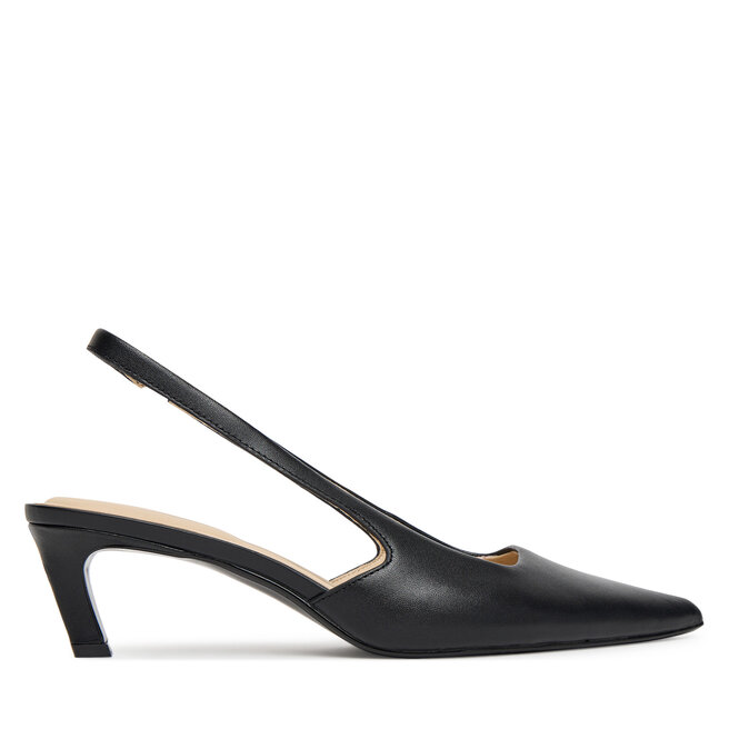 Sandały Calvin Klein Ess Kitten Heel Sling Back HW0HW02641 Czarny