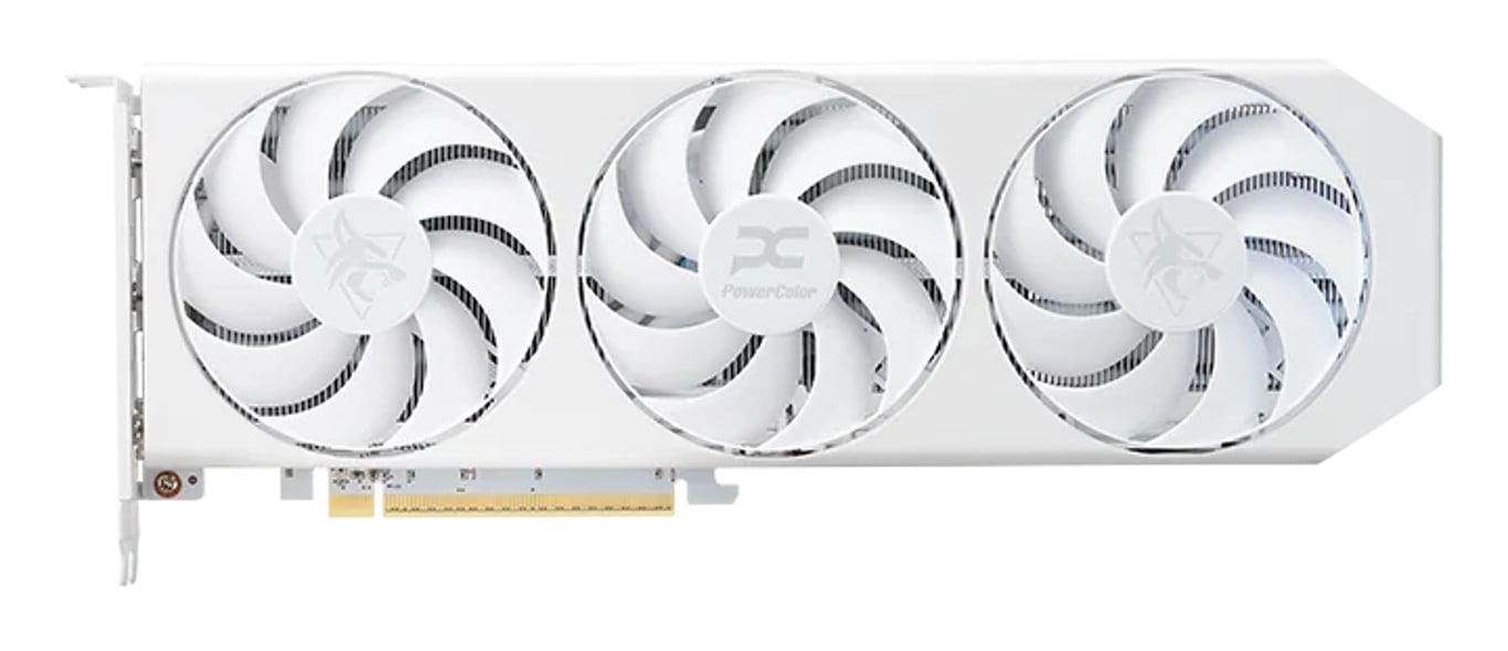 PowerColor Hellhound Radeon RX 9060 XT Spectral White AMD 16 GB GDDR6 RX9060XT 16G-L/OC/WHITE
