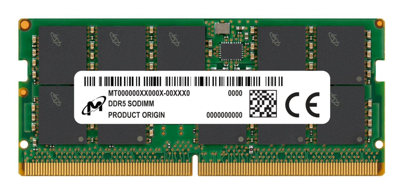 Micron MTC10C1084S1TC56BR moduł pamięci 16 GB 1 x 16 GB DDR5 Korekcja ECC