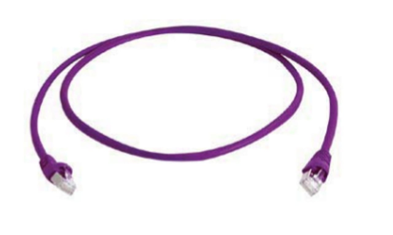 Telegärtner CAT6a, 10m kabel sieciowy Liliowy S/FTP (S-STP)