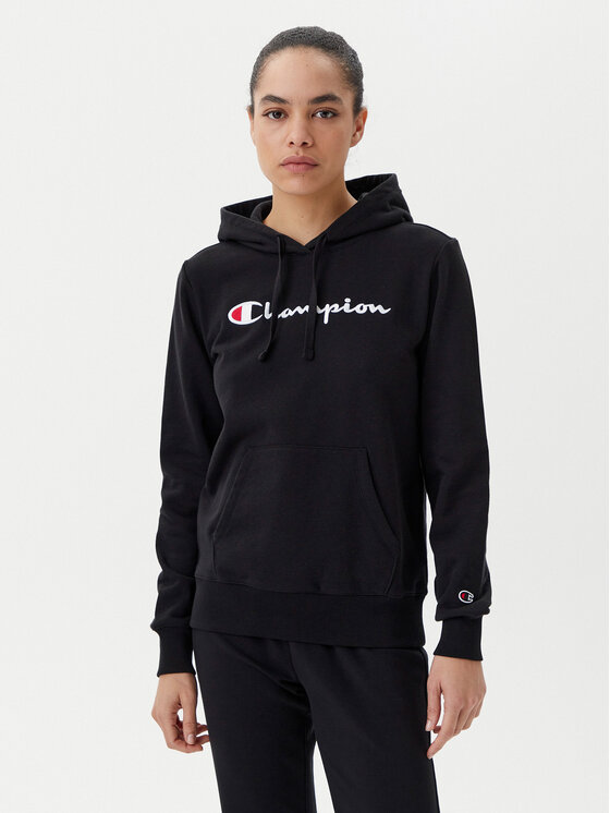 Champion Bluza 118097 Czarny Slim Fit
