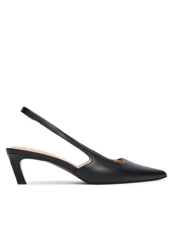 Calvin Klein Sandały Ess Kitten Heel Sling Back HW0HW02641 Czarny