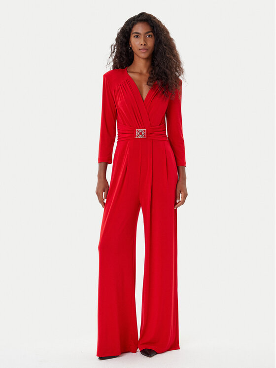 Rinascimento Kombinezon CFC0126185003 Czerwony Regular Fit