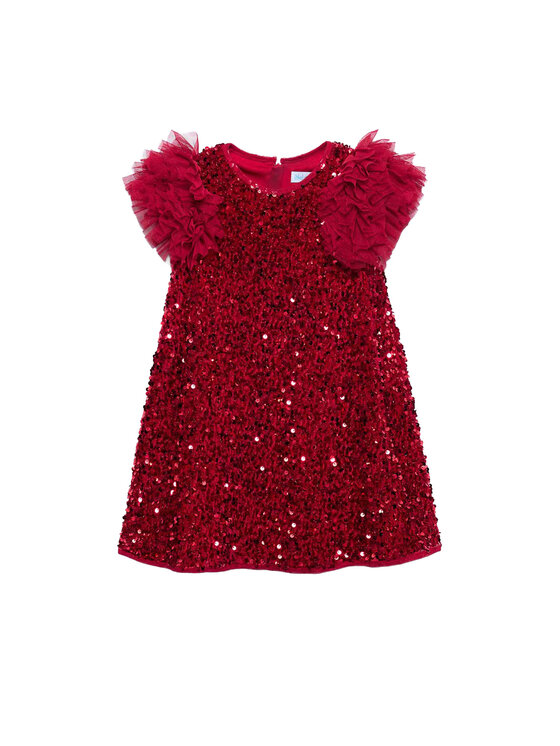 Abel & Lula Sukienka elegancka 5529 Czerwony Regular Fit