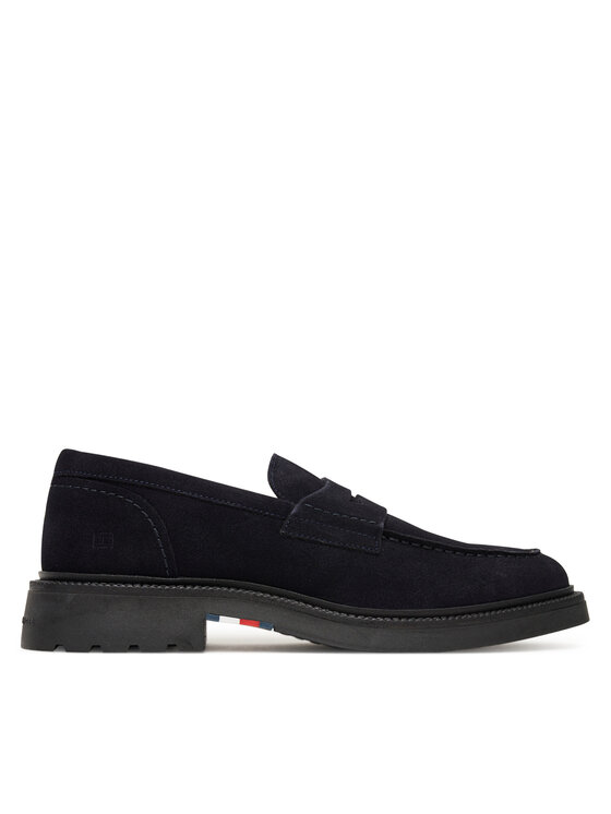 Tommy Hilfiger Mokasyny Comfort Lwt FM0FM05727 Granatowy