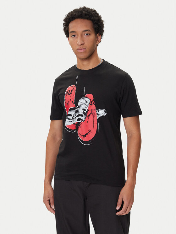 HUGO T-Shirt Diboxer 50542560 Czarny Regular Fit