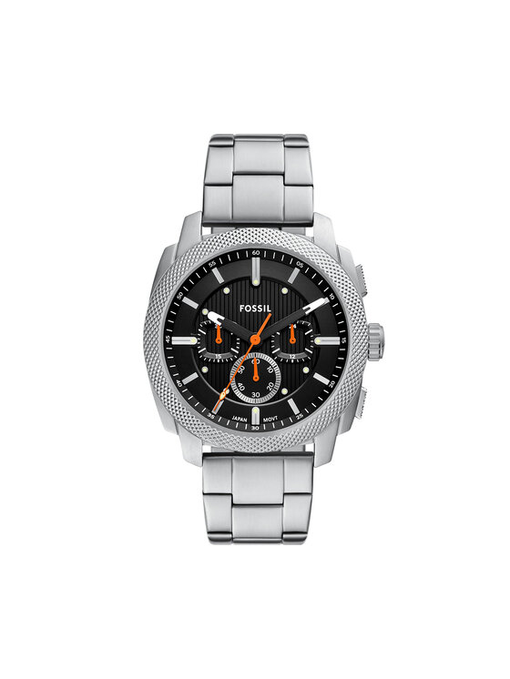 Fossil Zegarek Machine FS6095 Srebrny