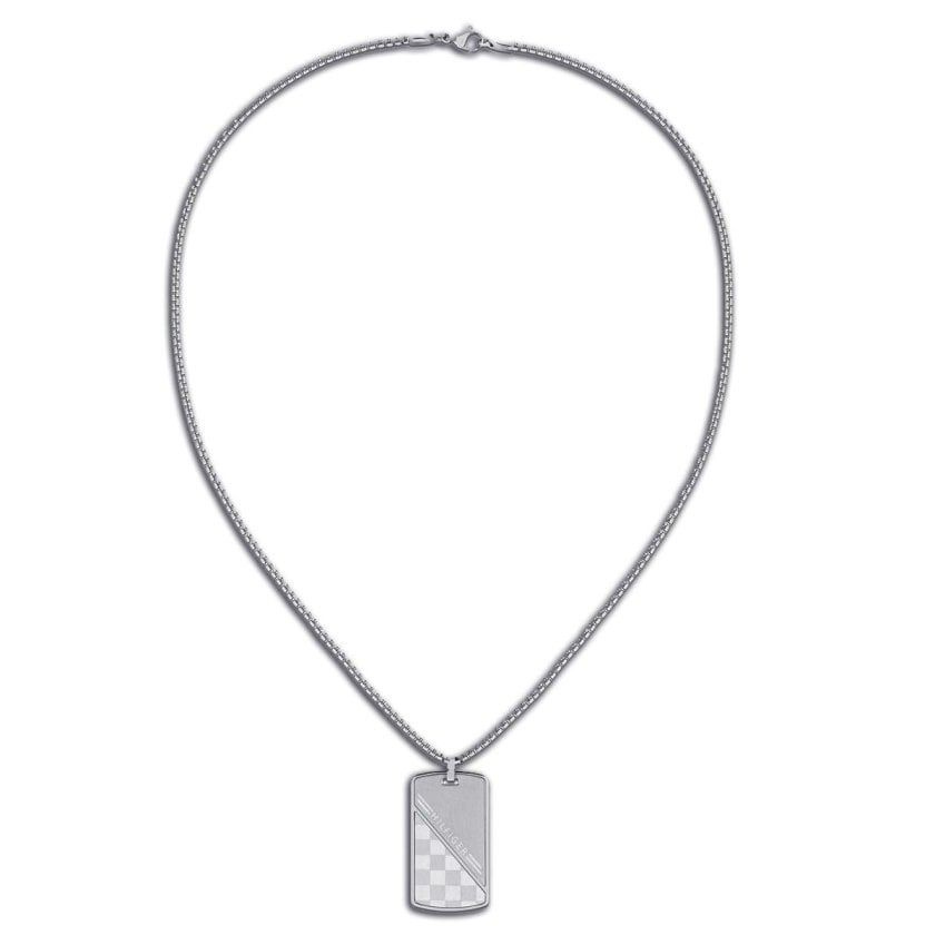Biżuteria TOMMY HILFIGER 2701080. Naszyjnik, Kolor szary. Mężczyzna.