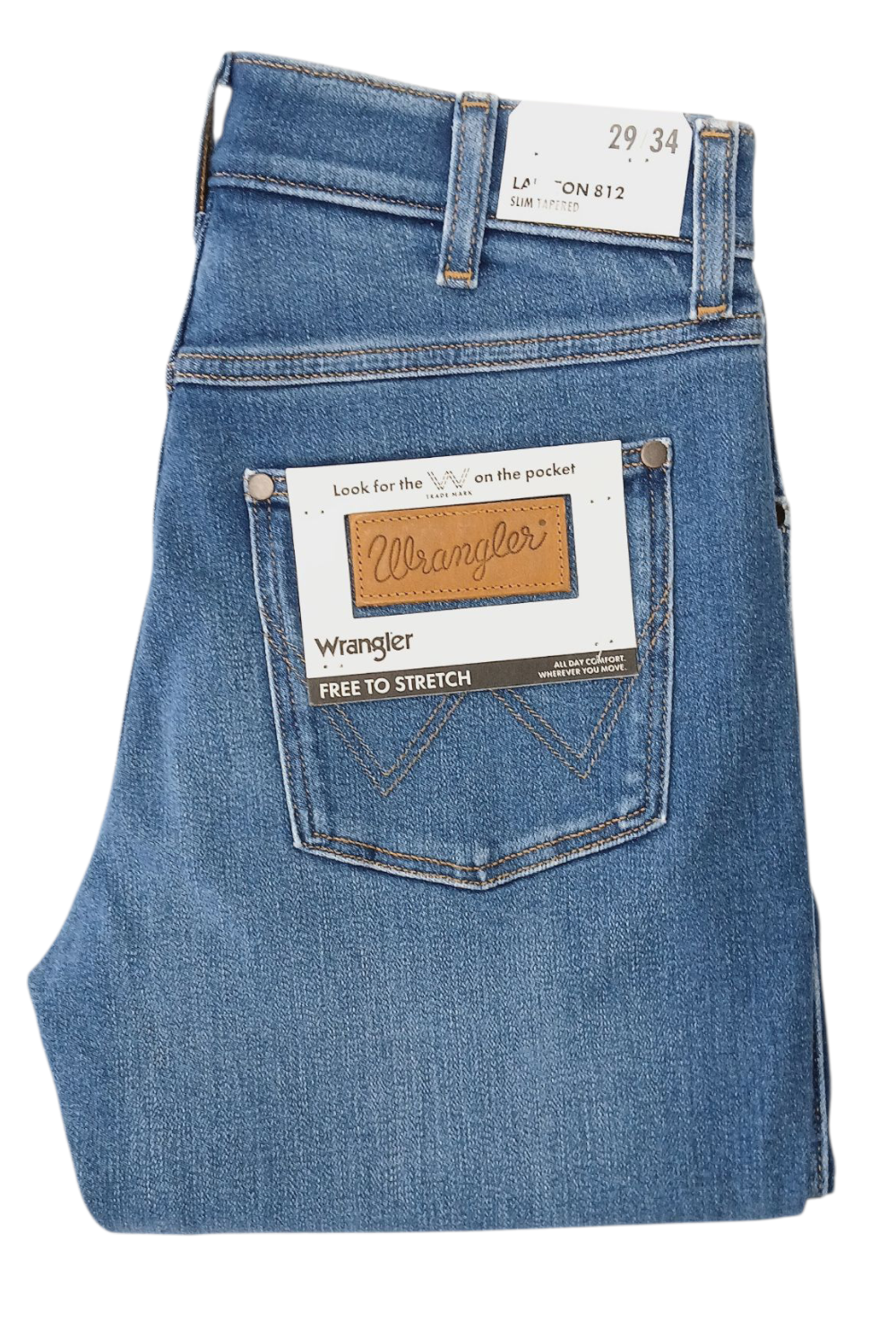 WRANGLER LARSTON 812 SLIM TAPERED RUSTIC JEANSY MĘSKIE sec