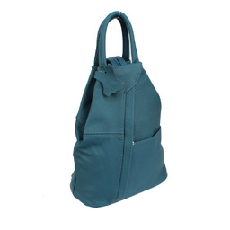 Plecak Skórzany PolskaGalanteria (PL) JOANNA TURKUSOWY Skóra Naturalna Licowa