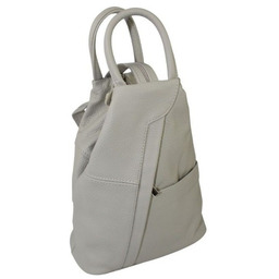 Plecak Skórzany PolskaGalanteria (PL) JOANNA Skóra Naturalna Licowa JASNY GOŁĘBI