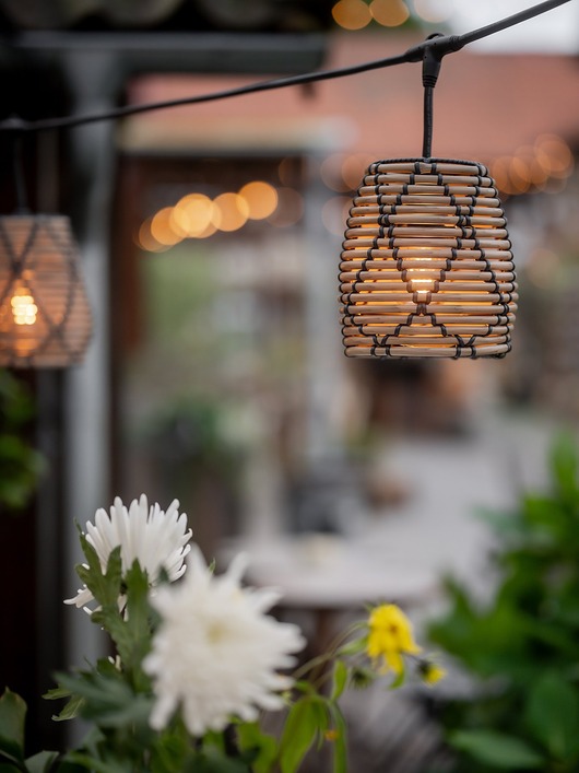 Elado Zewnętrzny łańcuch świetlny Flex Out z kloszami Lollo w naturalnym odcieniu