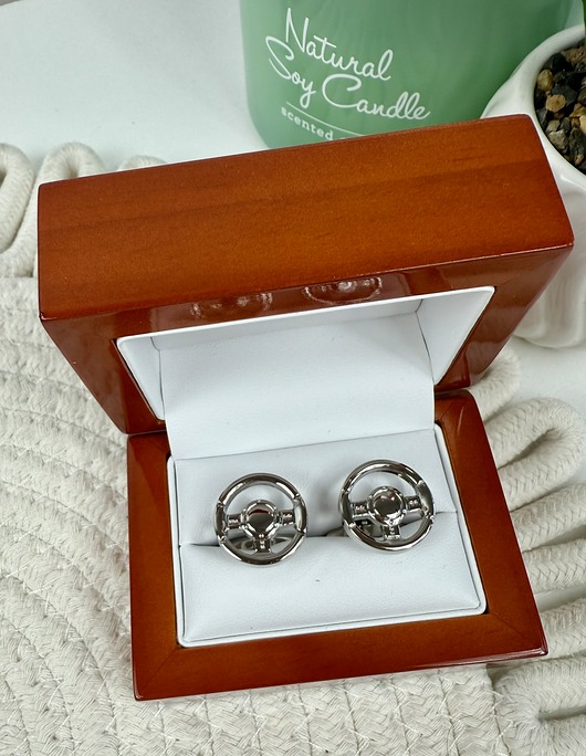 SPINKI DO MANKIETÓW kierownica transport prezent